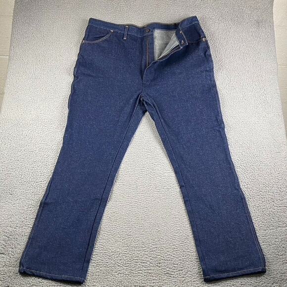 VTG Rustler 87621 Straight Leg Jeans Men's 44x32 Heavy Workwear Rugged New - Picture 2 of 11